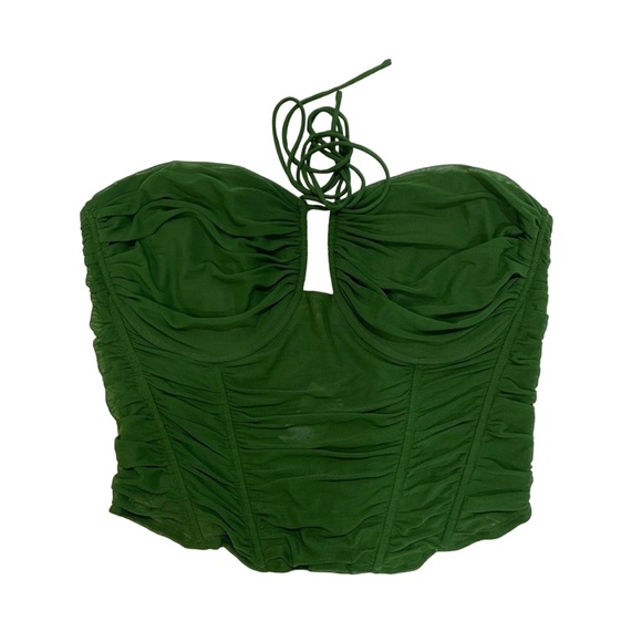 Fashion Nova Tops - Green corset top